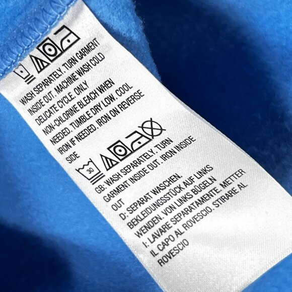 Quacker Factory XL Blue Fleece Pullover Rhinestone Snowflake Design Quarter Zip - Picture 12 of 12